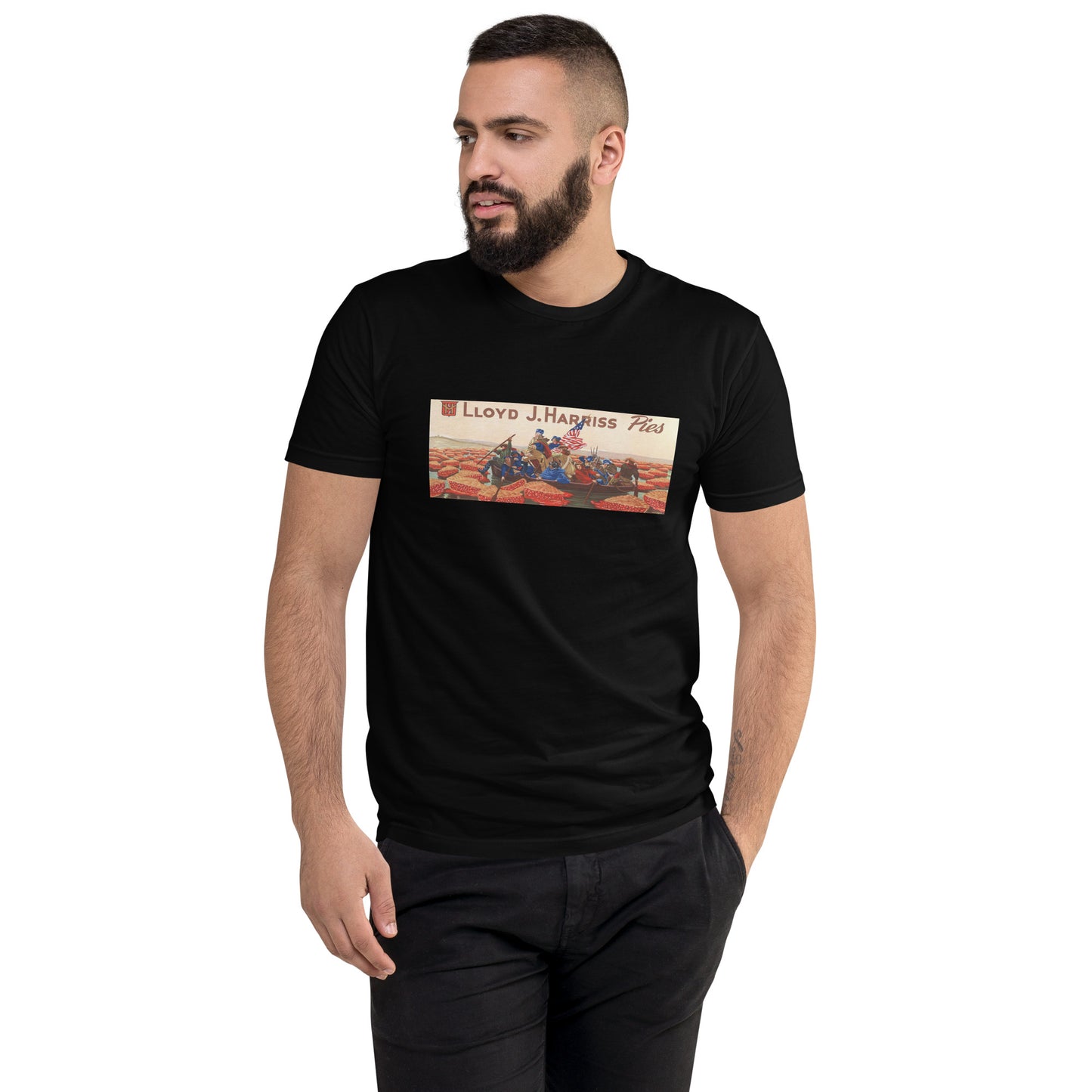 Lloyd J. Harriss Pies poster men's black t-shirt