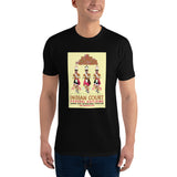 Indian Court: Pueblo Turtle Dancers poster men's black t-shirt