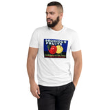 Delicious Fruits Quality Apples Crate Label men's white t-shirt