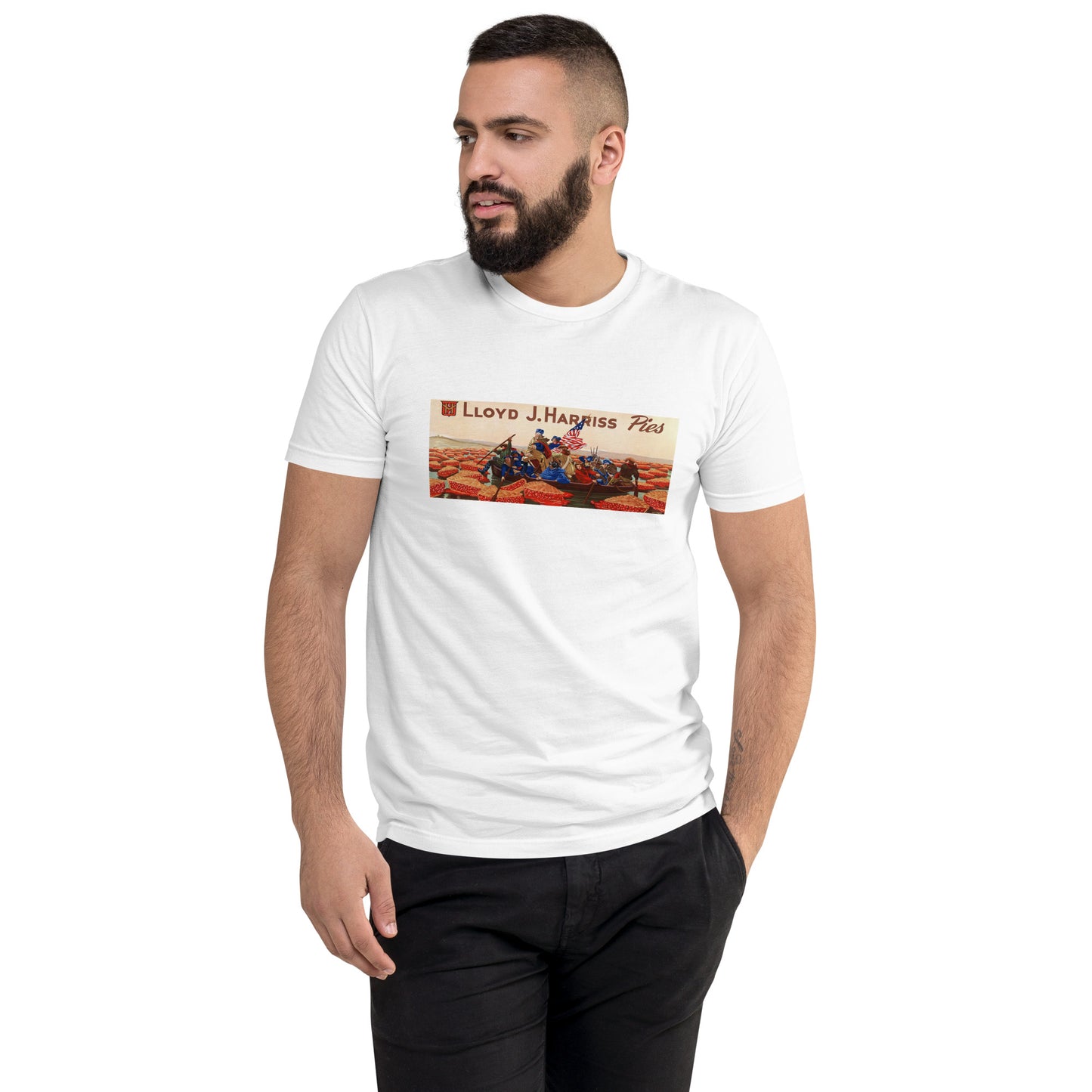 Lloyd J. Harriss Pies poster men's white t-shirt
