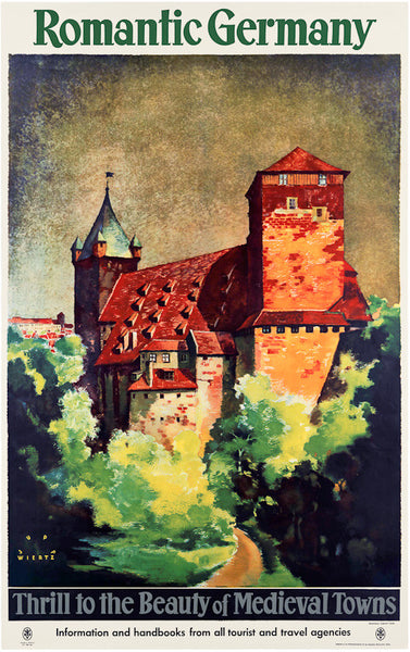 Romantic Germany Vintage Travel Poster