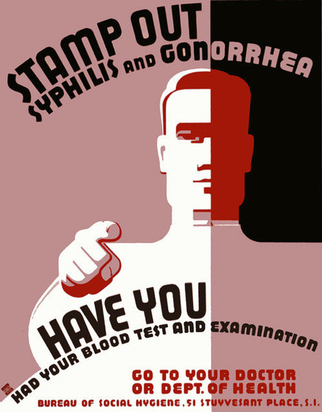 Booby Trap - Syphilis and Gonorrhea Poster Booby Trap - Syphilis and Gonorrhea Poster