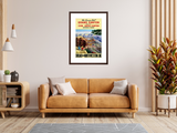 This Summer Visit Grand Canyon, Zion, Bryce Canyon National Parks poster framed in room