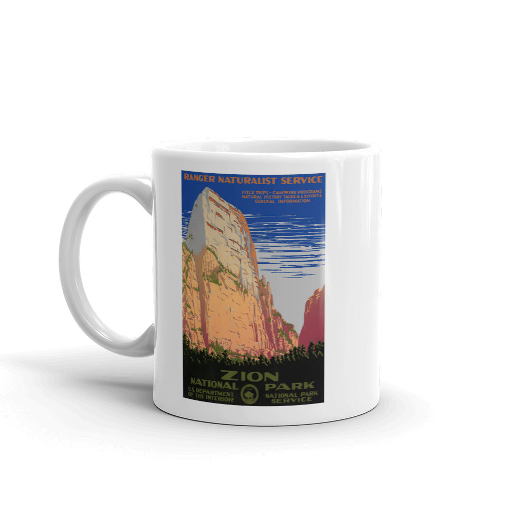Zion National Park WPA Poster coffee mug