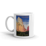 Zion National Park WPA Poster coffee mug
