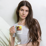 You Mean a Woman Can Open It? (Ad Copy) woman holding coffee mug