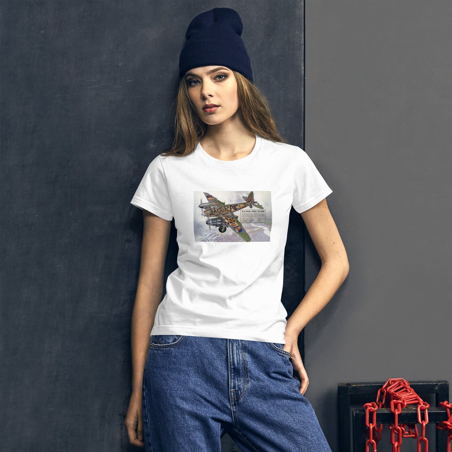 De Havilland "Mosquito" Light Bomber women's white t-shirt