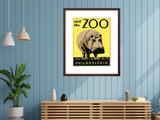 Visit the Zoo: Philadelphia poster framed on wall