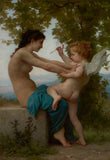A Young Girl Defending Herself against Eros by Adolphe William Bouguereau
