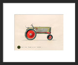Design for Oliver Row Crop 61 Tractor framed print