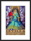 Sevilla Fiestas de Primavera 1929 framed poster