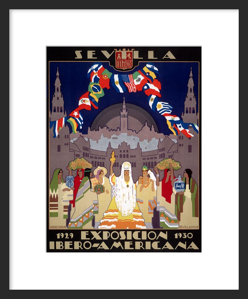 Ibero-American Exposition and World's Fair of 1929 framed poster