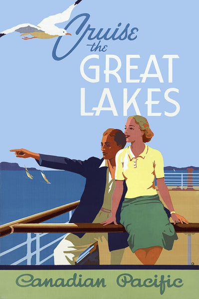 Cruise the Great Lakes poster.