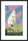 Discover Australia framed poster