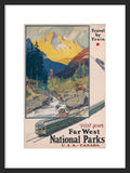 Visit Your Far West National Parks framed poster
