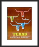 Texas: American Airlines framed poster