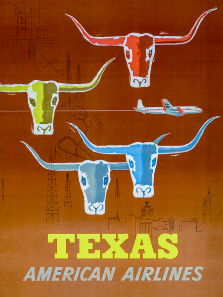 Texas: American Airlines poster