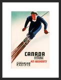 Canada Welcomes U.S. Citizens framed poster