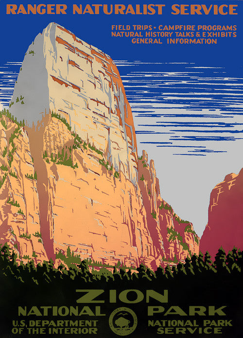 Zion National Park WPA Poster