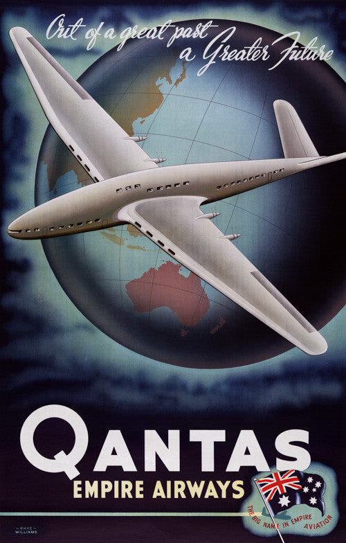 Out of a Great Past, a Greater Future Vintage Travel Poster