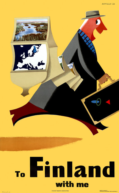 To Finland With Me travel poster