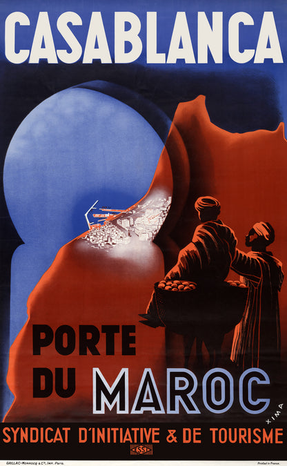 Casablanca Travel Poster