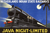Java Night-Limited Vintage Travel Poster
