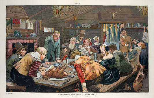 Christmas holiday turkey print