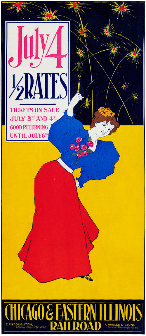 July 4, 1/2 rates -- Chicago & Eastern Illinois Railroad