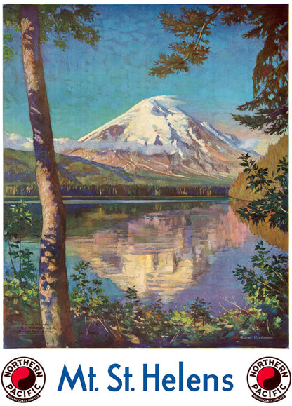 Mount St. Helens Travel Poster