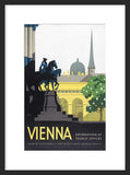Vienna travel framed poster