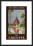 See Calcutta travel poster