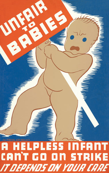 Unfair to babies poster