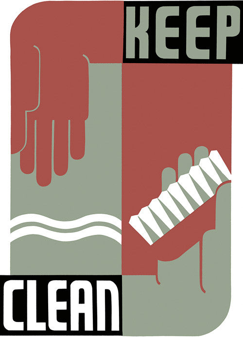 Keep Clean WPA Poster