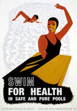 Swim For Health WPA poster