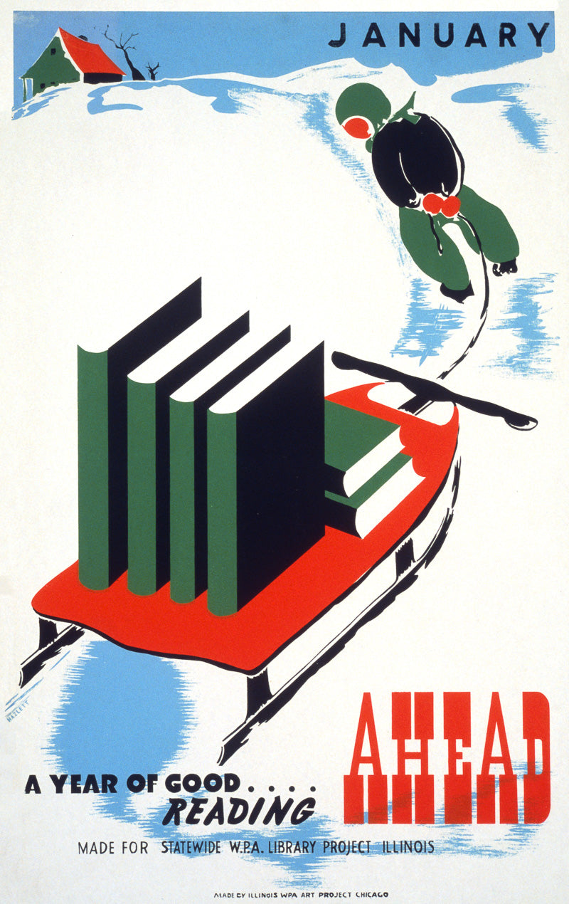 January: A Year of Good Reading Ahead poster