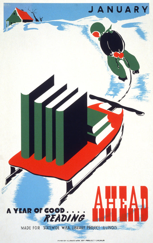January: A Year of Good Reading Ahead poster