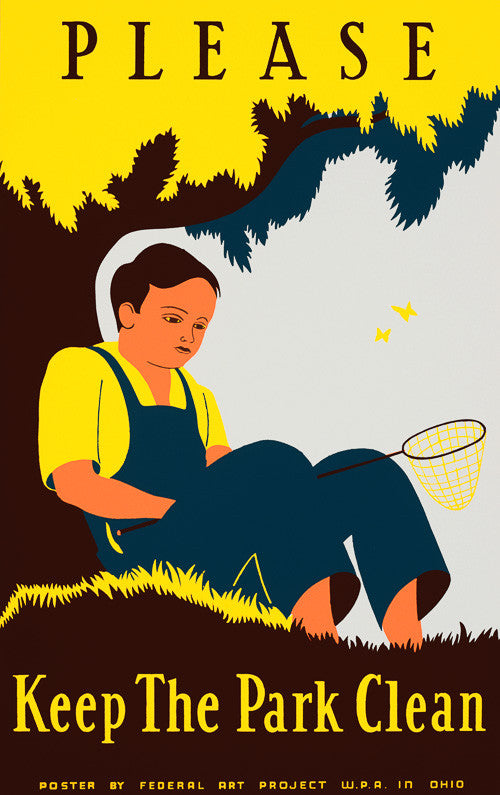 Please Keep the Park Clean poster