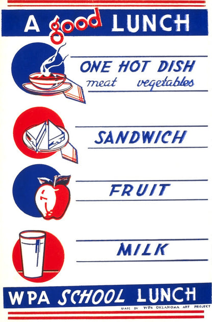 A Good Lunch WPA Poster