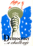 Democracy ... a challenge poster 