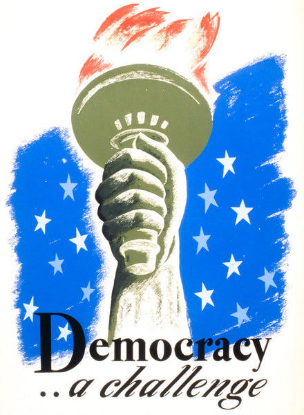 Democracy ... a challenge poster 
