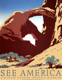 WPA Arches See America Poster