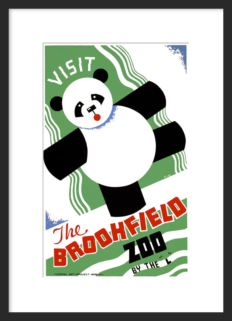 Visit the Brookfield Zoo Panda – Vintagraph Art