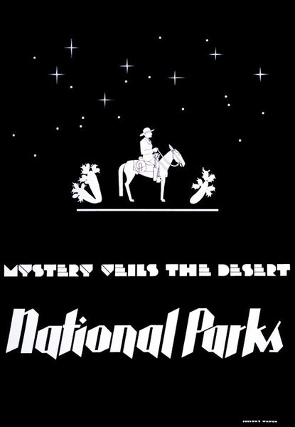Mystery Veils the Desert National Parks poster