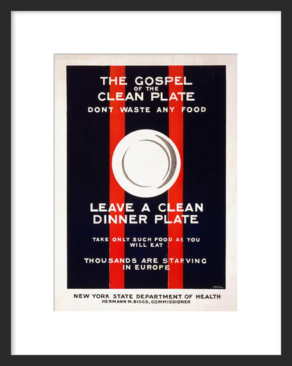 The gospel of the clean plate framed poster