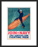Join the Navy framed poster