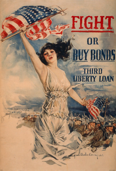 Fight or Buy Bonds Third Liberty Loan WWI poster