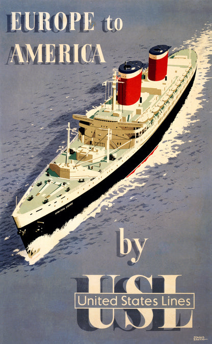 Europe to America by United States Lines