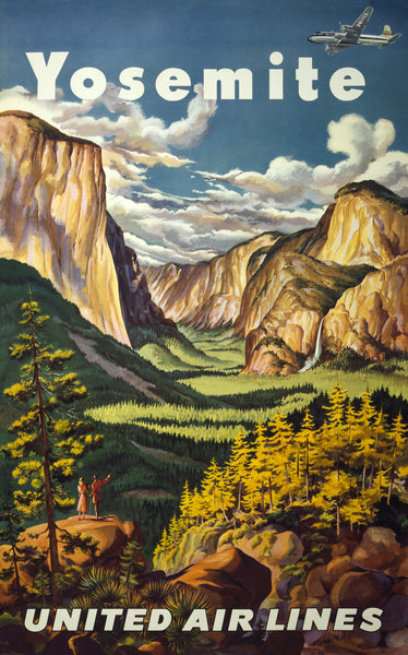 Yosemite United Airlines Poster 