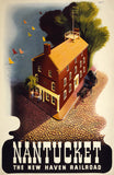 Nantucket: The New Haven Railroad Vintage Travel Poster